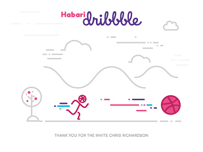 Hello Dribble debut firstshot illustration