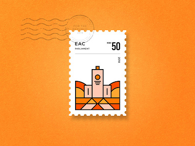 EAC Stamp- Parliament branding identity illustration logo logomark typography