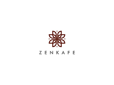 ZenKafe branding identity logo logomark typography