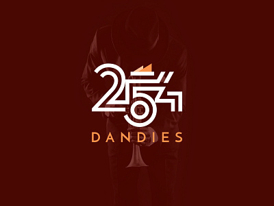 254 Dandies branding identity logo logomark typography