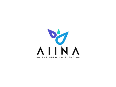 Aiina branding identity logo logomark minimal typography