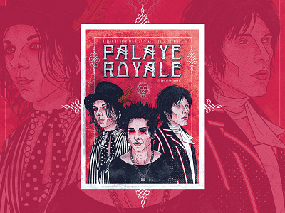 Palaye Royale band character design fan art fashion illustration music palaye royale portrait vector
