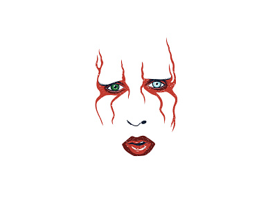 Icon - Marilyn Manson character design fan art illustration makeup marilyn manson music portrait vector