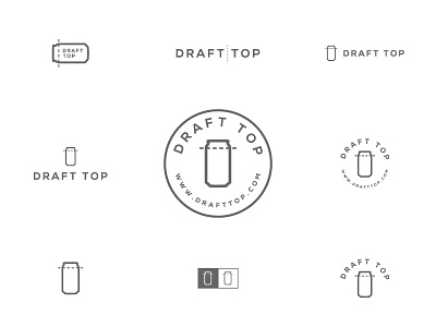 DraftTop Logo Concepts bar beer can draft product pub tool
