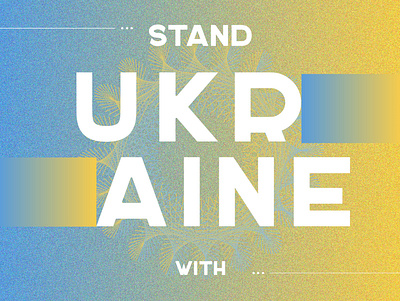 STAND with UKRAINE 💙💛 art branddesign branding design graphicdesign illustration logodesign nowar peace standwithukraine ukraine