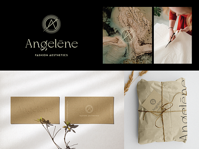Angelene Logo design branding clothing design logo logotype mark typedesign typeface vector