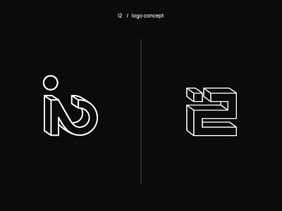 I2 logo concept branding corporate design graphic design logo logo design logos logotype mark vector