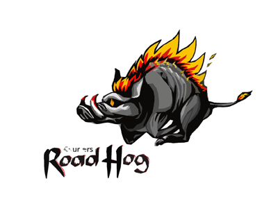 Roadhog logo illustration logo