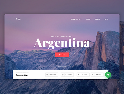 Landing page - Argentina design graphic design jordan landing design landing page minimal typography ui ux web