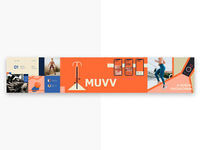 Muuv app application brand strategy branding design elearning exercise sport training ui ux ui ux design visual identity website