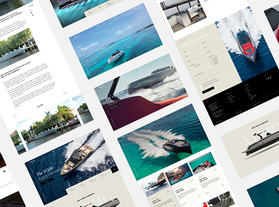 Vanquish Yachts | Re-Branding & Web-Design motion graphics ui website