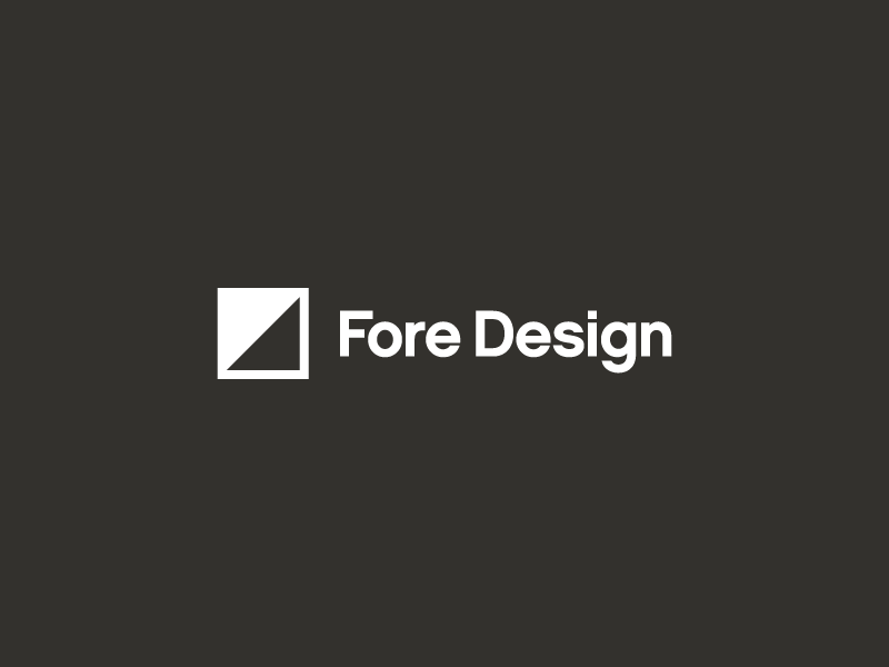 Fore Design Logo Lockup by Dan Perrera for Fore Design on Dribbble