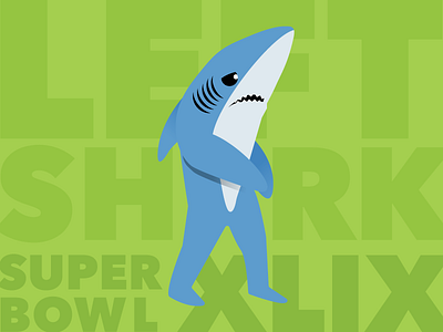 Left Shark illustration sb49 shark