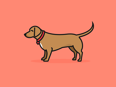 Margo! dog flat illustration