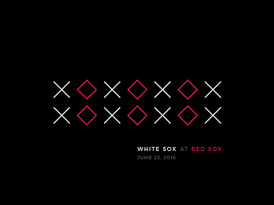 Red Sox Scores: June 22, 2016 baseball data data visualisation data viz infographic sports