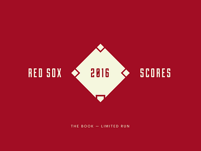 Red Sox Scores: The Book! baseball book dataviz illustration minimal minimalism