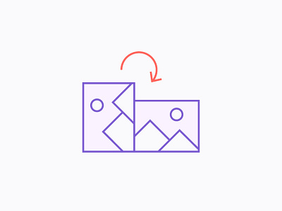 Orientation Correction icon illustration