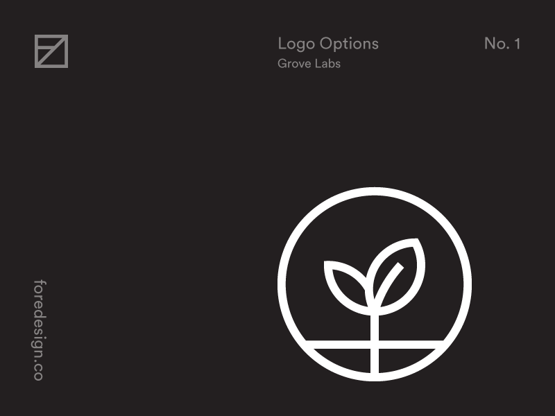 Grove Logo Options branding logo minimal process