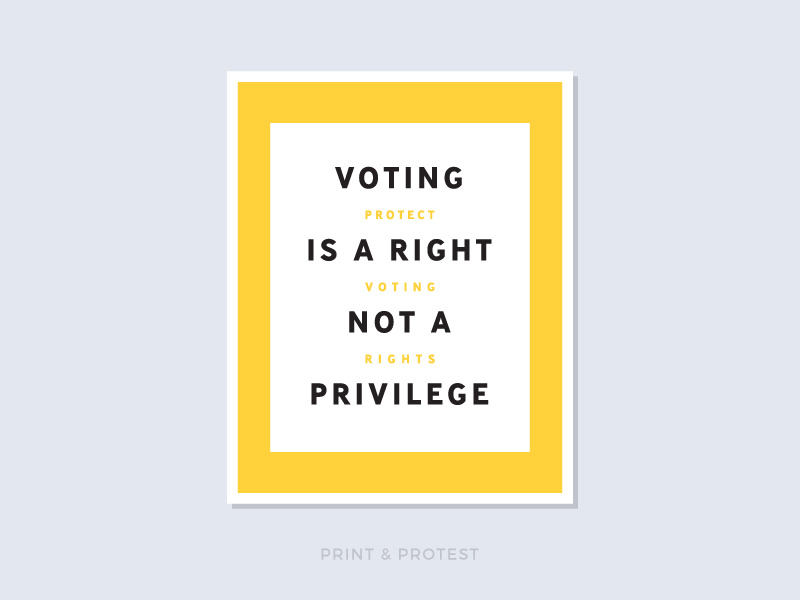 Print & Protest No. 27 politics poster print protest resist sign