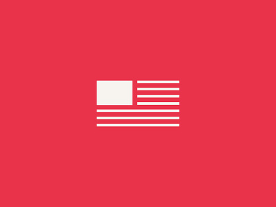 American Flag Icon flag geometric icon