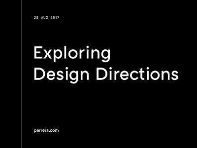 Exploring Design Directions article blog