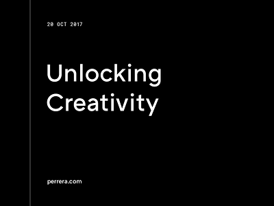 Unlocking Creativity