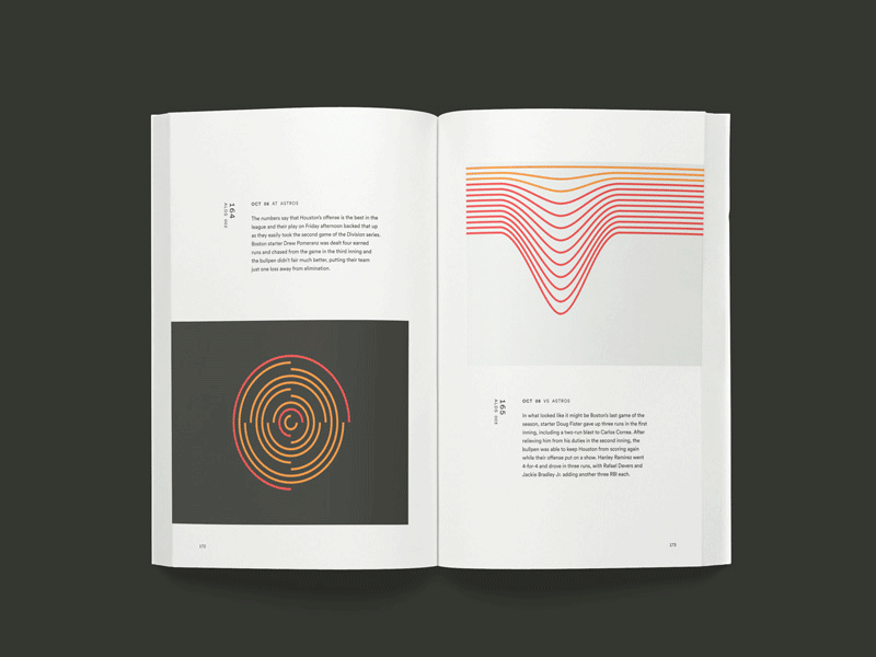 Game No. 164 baseball book data visualization data viz infographic print sports