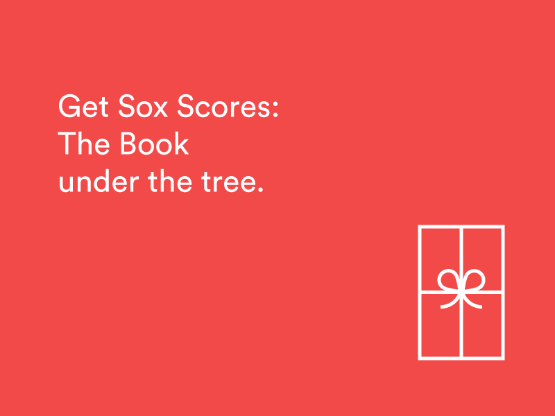Sox Scores for Xmas baseball book data visualization data viz print sports