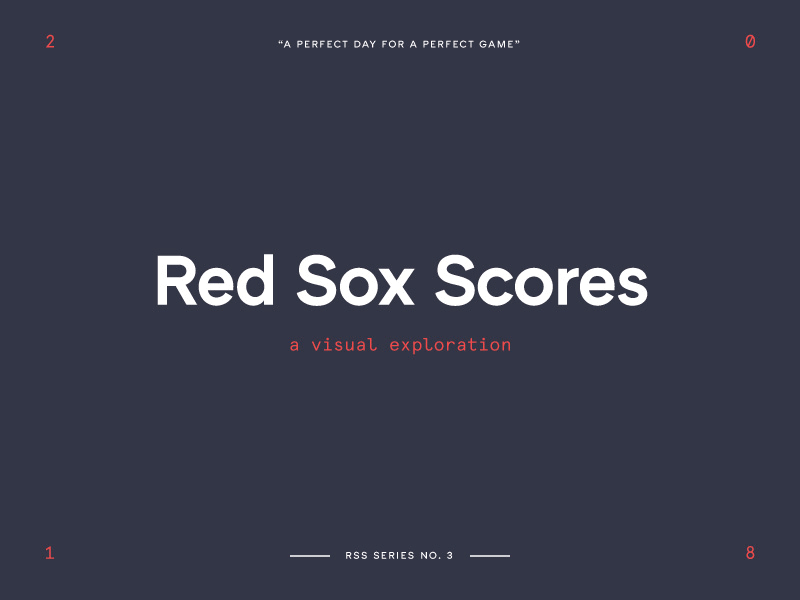 Red Sox Scores 2018 baseball data data viz infographics visualization