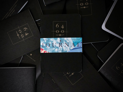 6400 Journals 6400percent field notes journal ledger pocket journal scout books screenprint