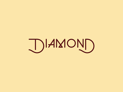 Diamond that's ded. diamond double d lettering logotype vector