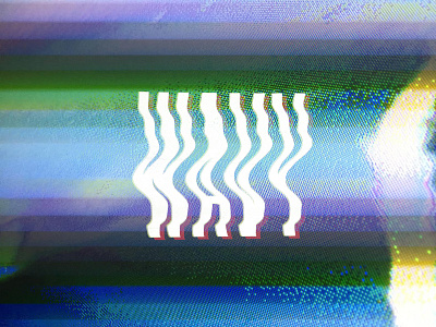 Wavy 1 hand manipulated photography scan typography wavy