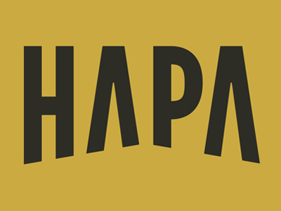 HAPA branding logo typogrpahy