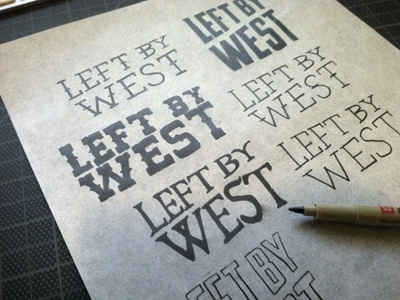 LBW branding lettering