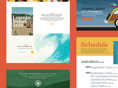 InstructureCon 2019 Website branding design illustration typography ui web design website