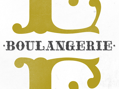 Boulangerie boulangerie hand lettering type vector