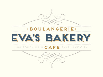 Eva's Bakery bakery boulangerie branding cafe evas bakery french logo salt lake city