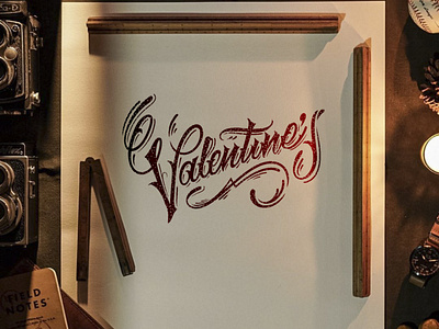 valentine hand lettering chicano hand drawn handletter retro retrofont tattoo tattooflash valentine vintage logo