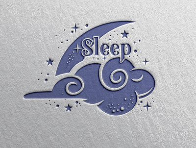 sleep logo badge branding design icon illustraion illustration logo logodesign vector vintage