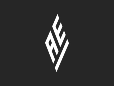 Letter AE SpearHead Logo app branding design elegant geometry graphic design letter a letter e logo modern monogram spearhead ui vector