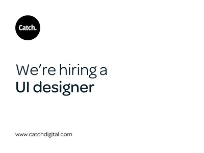 We're Hiring...