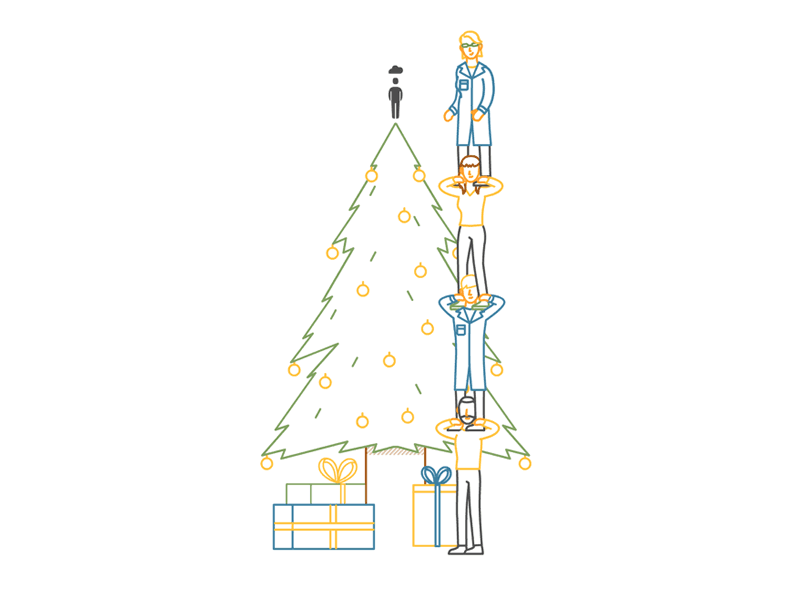 For 2015 we would like… animation christmas gif global illustration people who