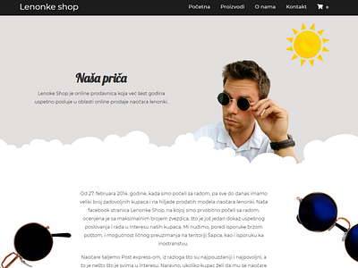 Lenonke Shop About design online shop shop ui webdesign website wordpress