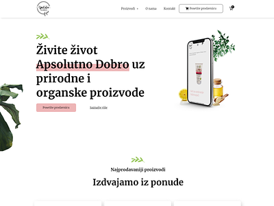 Organic Products Website design online shop shop ui web webdesign website wordpress