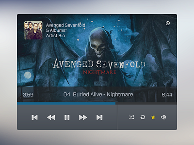 Music Player awesomeness music ui widget