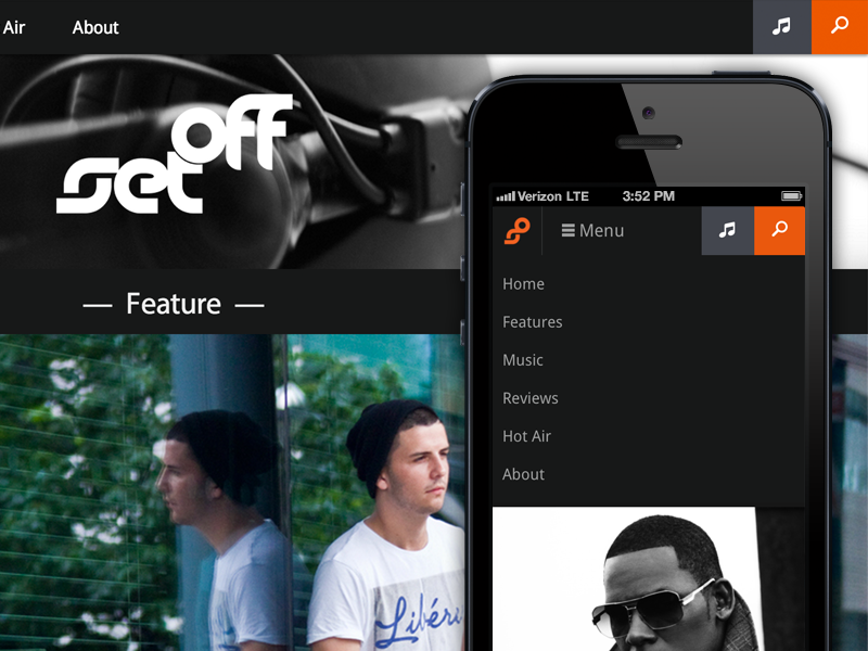 Setoff Mag Launch squarespace website responsive r kelly flat