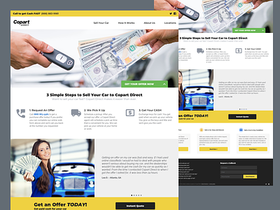 Copart Direct Redesign auto homepage responsive ui website