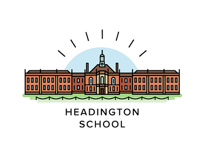 Headington School Illustration headington illustration line illustration school