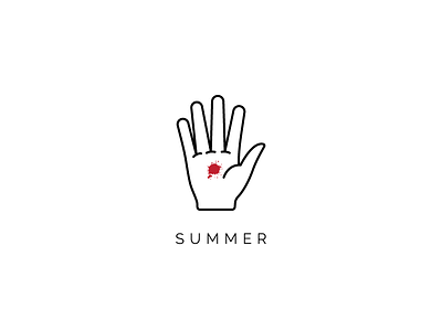 Summer blood hand hot mosquito palm summer