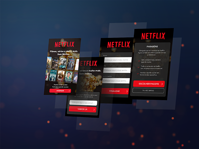 Netflix - Sign-up - #100DayUI netflix signup web mobile